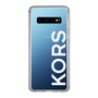 スリムプロテクションケース［ MICHAEL KORS - Logo - White ］