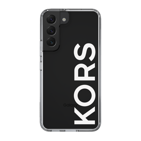 スリムプロテクションケース［ MICHAEL KORS - Logo - White ］