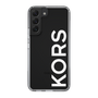 スリムプロテクションケース［ MICHAEL KORS - Logo - White ］