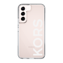 スリムプロテクションケース［ MICHAEL KORS - Logo - White ］
