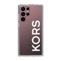 スリムプロテクションケース［ MICHAEL KORS - Logo - White ］