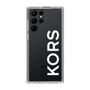 スリムプロテクションケース［ MICHAEL KORS - Logo - White ］