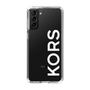 スリムプロテクションケース［ MICHAEL KORS - Logo - White ］