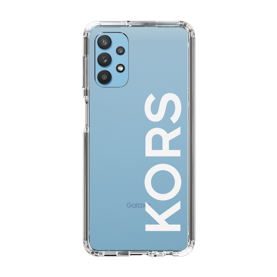 スリムプロテクションケース［ MICHAEL KORS - Logo - White ］