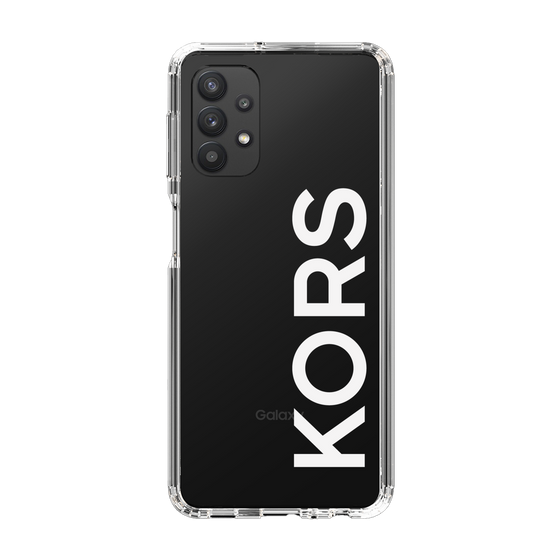 スリムプロテクションケース［ MICHAEL KORS - Logo - White ］