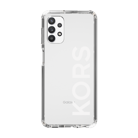 スリムプロテクションケース［ MICHAEL KORS - Logo - White ］