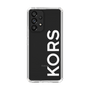 スリムプロテクションケース［ MICHAEL KORS - Logo - White ］