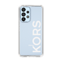 スリムプロテクションケース［ MICHAEL KORS - Logo - White ］