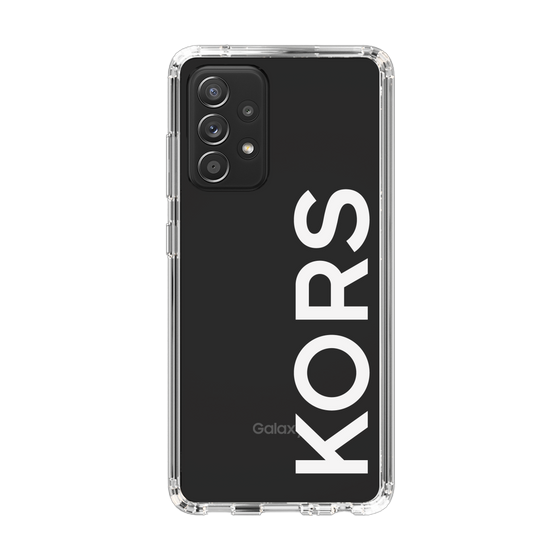 スリムプロテクションケース［ MICHAEL KORS - Logo - White ］