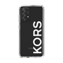スリムプロテクションケース［ MICHAEL KORS - Logo - White ］