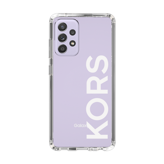 スリムプロテクションケース［ MICHAEL KORS - Logo - White ］