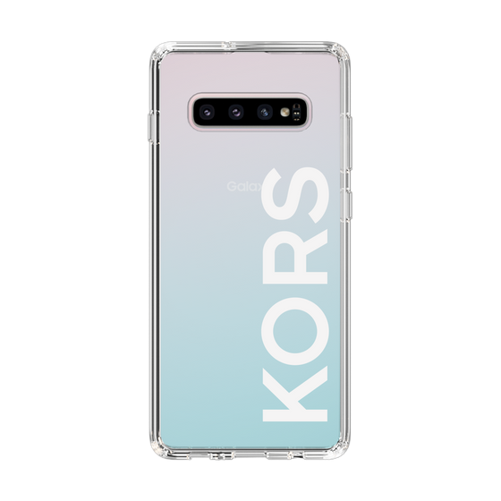 スリムプロテクションケース［ MICHAEL KORS - Logo - White ］