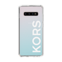 スリムプロテクションケース［ MICHAEL KORS - Logo - White ］