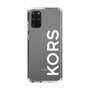 スリムプロテクションケース［ MICHAEL KORS - Logo - White ］