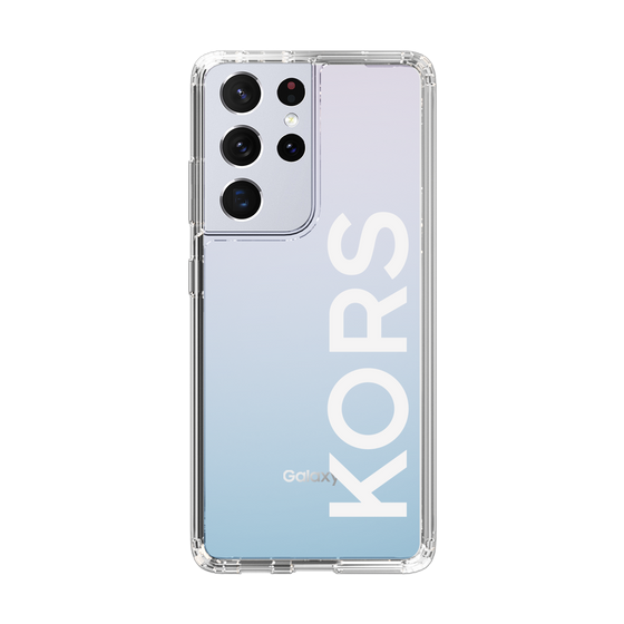 スリムプロテクションケース［ MICHAEL KORS - Logo - White ］