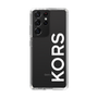 スリムプロテクションケース［ MICHAEL KORS - Logo - White ］