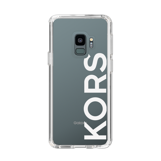 スリムプロテクションケース［ MICHAEL KORS - Logo - White ］