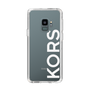 スリムプロテクションケース［ MICHAEL KORS - Logo - White ］