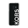 スリムプロテクションケース［ MICHAEL KORS - Logo - White ］