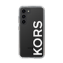 スリムプロテクションケース［ MICHAEL KORS - Logo - White ］