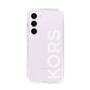 スリムプロテクションケース［ MICHAEL KORS - Logo - White ］