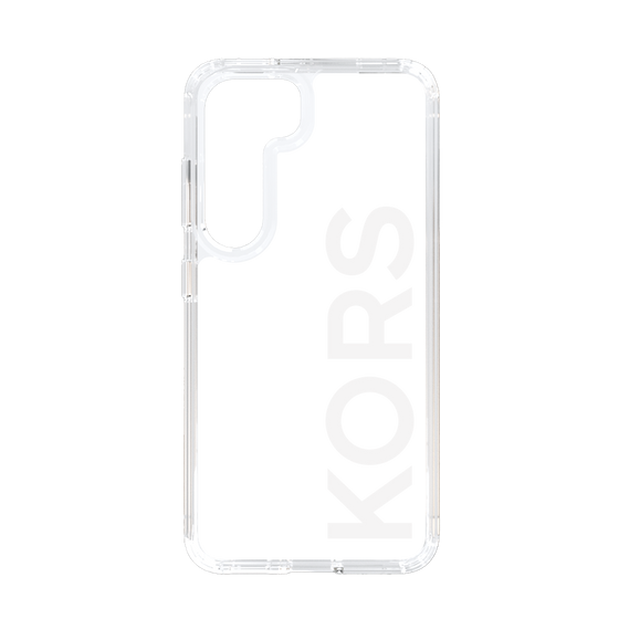 スリムプロテクションケース［ MICHAEL KORS - Logo - White ］