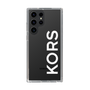 スリムプロテクションケース［ MICHAEL KORS - Logo - White ］