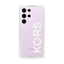 スリムプロテクションケース［ MICHAEL KORS - Logo - White ］