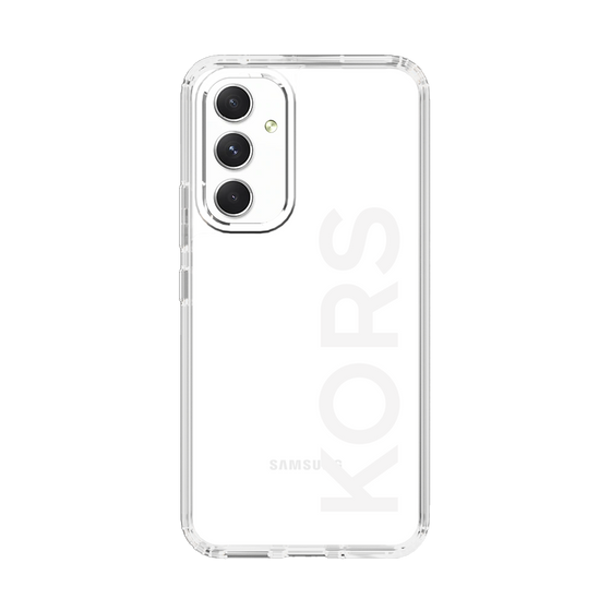 スリムプロテクションケース［ MICHAEL KORS - Logo - White ］