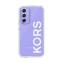 スリムプロテクションケース［ MICHAEL KORS - Logo - White ］
