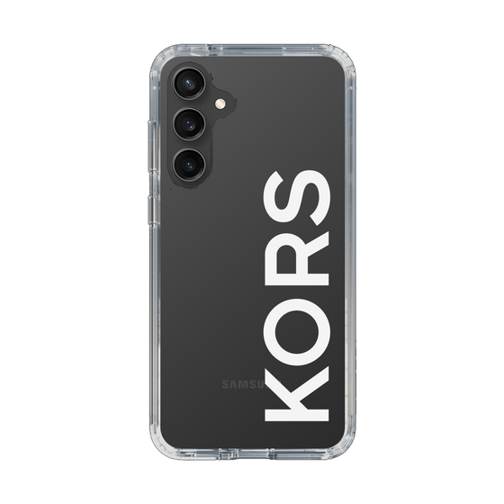 スリムプロテクションケース［ MICHAEL KORS - Logo - White ］
