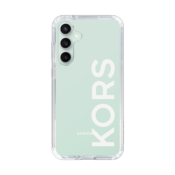 スリムプロテクションケース［ MICHAEL KORS - Logo - White ］