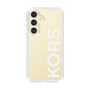 スリムプロテクションケース［ MICHAEL KORS - Logo - White ］