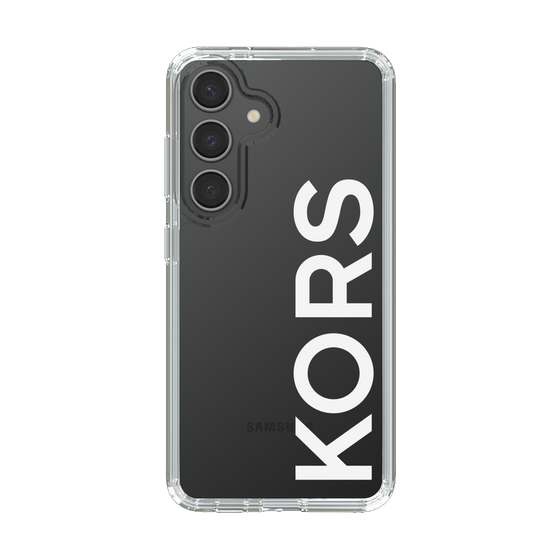 スリムプロテクションケース［ MICHAEL KORS - Logo - White ］
