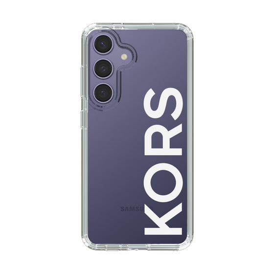 スリムプロテクションケース［ MICHAEL KORS - Logo - White ］