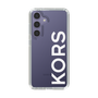 スリムプロテクションケース［ MICHAEL KORS - Logo - White ］
