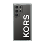 スリムプロテクションケース［ MICHAEL KORS - Logo - White ］