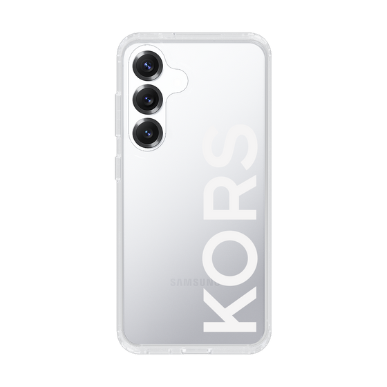 スリムプロテクションケース［ MICHAEL KORS - Logo - White ］