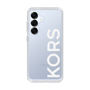 スリムプロテクションケース［ MICHAEL KORS - Logo - White ］