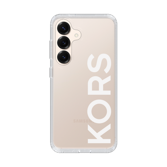 スリムプロテクションケース［ MICHAEL KORS - Logo - White ］