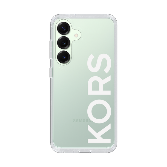 スリムプロテクションケース［ MICHAEL KORS - Logo - White ］