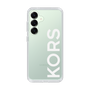 スリムプロテクションケース［ MICHAEL KORS - Logo - White ］