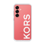 スリムプロテクションケース［ MICHAEL KORS - Logo - White ］