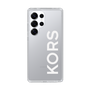 スリムプロテクションケース［ MICHAEL KORS - Logo - White ］
