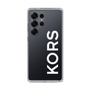 スリムプロテクションケース［ MICHAEL KORS - Logo - White ］