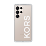 スリムプロテクションケース［ MICHAEL KORS - Logo - White ］