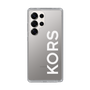 スリムプロテクションケース［ MICHAEL KORS - Logo - White ］