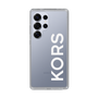 スリムプロテクションケース［ MICHAEL KORS - Logo - White ］