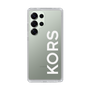 スリムプロテクションケース［ MICHAEL KORS - Logo - White ］