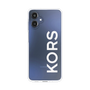 スリムプロテクションケース［ MICHAEL KORS - Logo - White ］